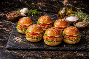 mini chicken burger