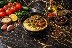 Houmous champignons